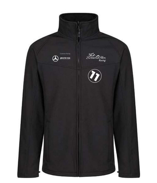 Schnitzelalm Racing Softshelljacke, Vorderseite