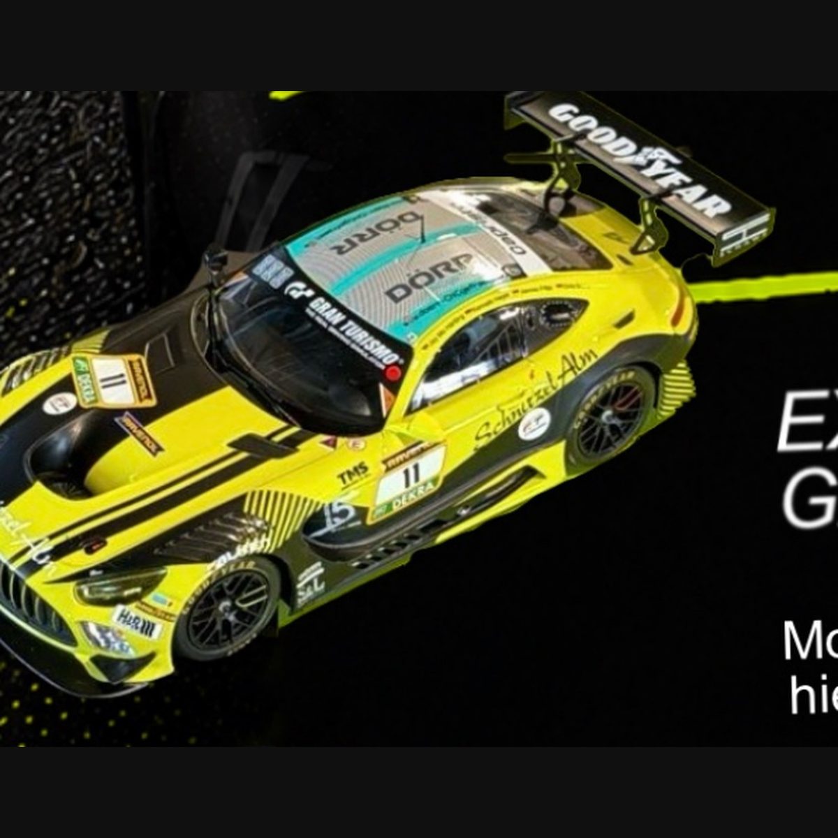 Modellauto Mercedes-AMG GT3 #11, Seitenansicht